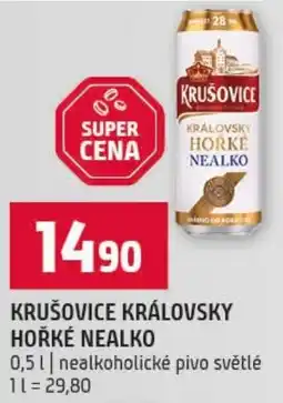 Terno Krušovice královský hořké nealko nabídka