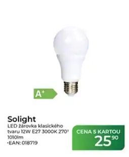 Tamda Foods Solight LED žárovka klasického tvaru 12W E27 3000K 270° nabídka