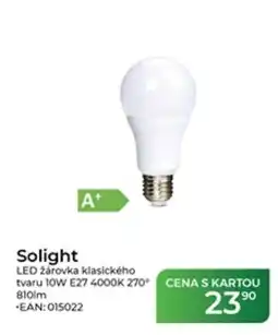 Tamda Foods Solight LED žárovka klasického tvaru 10W E27 4000K 270° 810lm nabídka