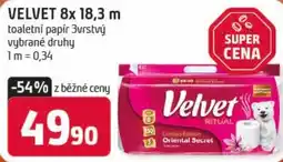 Terno Velvet toaletní papír nabídka