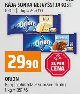 Terno Orion čokoláda - vybrané druhy nabídka