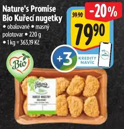 Albert Nature's Promise Bio Kuřecí nugetky nabídka
