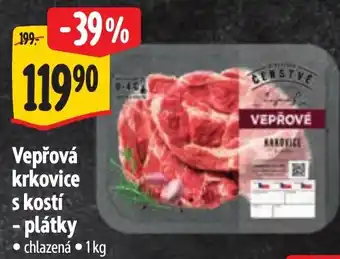 Albert Vepřová krkovice s kostí - plátky nabídka