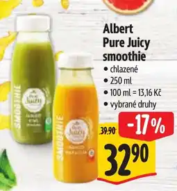 Albert Albert Pure Juicy smoothie nabídka