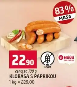 Terno Klobása s paprikou nabídka