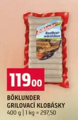 Terno Böklunder grilovací klobásky nabídka