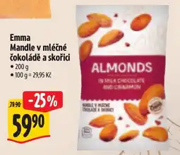 Albert Emma mandle v mléčné čokoládě a skořici nabídka