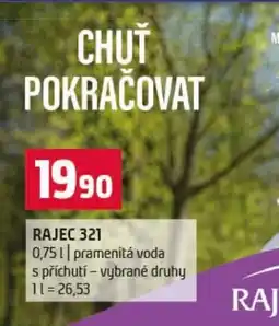 Terno Rajec pramenitá voda s příchutí - vybrané druhy nabídka