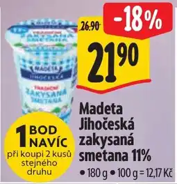 Albert Madeta jihoceska zakysana smetana 11% nabídka