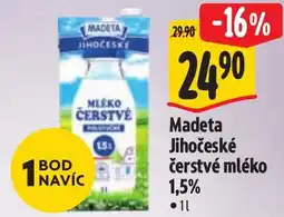 Albert Madeta jihočeské čerstvé mléko nabídka