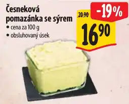 Albert Česneková pomazánka se sýrem nabídka
