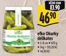 Albert efko Okurky delikates nabídka