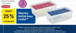 Tesco Curver všechny úložné boxy a koše nabídka
