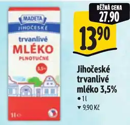 Albert Madeta jihočeské trvanlivé mléko nabídka