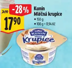 Albert Kunín mléčná krupice nabídka