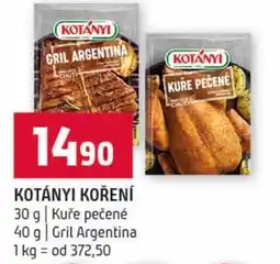 Terno Kotányi koření nabídka
