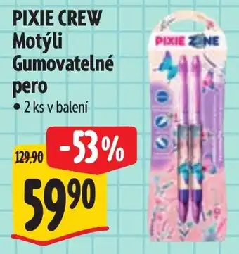 Albert Pixie Crew motýlí gumovatelné pero nabídka
