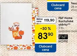 Tesco F&F Home Kuchyňské utěrky nabídka