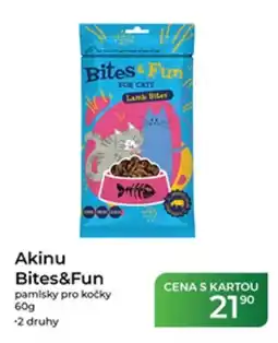Tamda Foods Akinu Bites&Fun pamlsky pro kočky nabídka