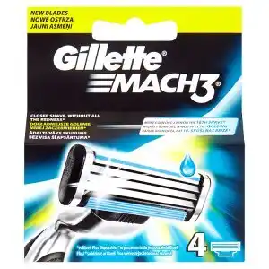 Gillette Mach3 Náhradní hlavice k holicímu strojku 4 ks