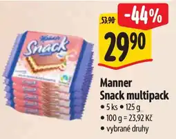 Albert Manner Snack multipack nabídka