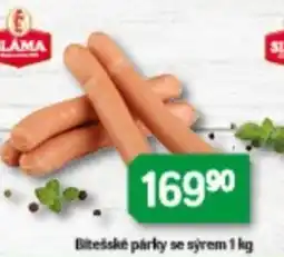 Brněnka Sláma bitešské párky se sýrem nabídka