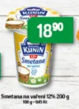 Brněnka Kunin Smetana na vaření 12% nabídka