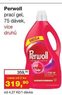 Ráj drogerie Perwoll 75 dávek nabídka