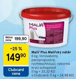 Tesco Malíř Plus malířský nátěr nabídka