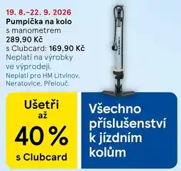 Tesco Pumpička na kolo s manometrem nabídka
