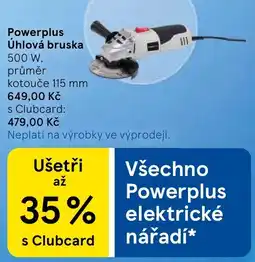 Tesco Powerplus úhlová bruska nabídka
