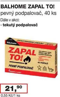 Ráj drogerie BALHOME ZAPAL TO! 40 ks nabídka