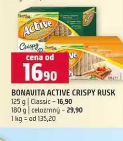 Terno BONAVITA ACTIVE CRISPY RUSK 125 g Classic 180 g celozrnný nabídka