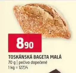 Terno TOSKÁNSKÁ BAGETA MALÁ 70 g pečivo dopečené nabídka