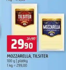 Terno MOZZARELLA, TILSITER 100 g plátky nabídka