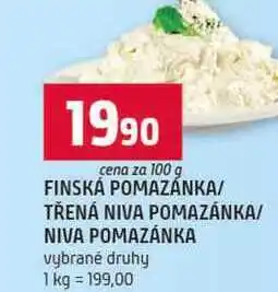 Terno FINSKÁ POMAZÁNKA TŘENÁ NIVA POMAZÁNKA NIVA POMAZÁNKA vybrané druhy nabídka
