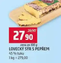 Terno LOVECKÝ SÝR S PEPŘEM 45% tuku nabídka