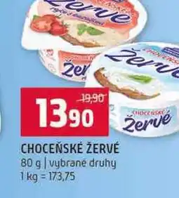 Terno CHOCEŇSKÉ ŽERVÉ 80 g vybrané druhy nabídka