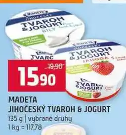 Terno MADETA JIHOČESKÝ TVAROH & JOGURT 135 g vybrané druhy nabídka