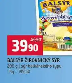 Terno BALSÝR ŽIROVNICKÝ SÝR 200 g súr balkánského typu nabídka
