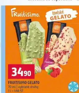 Terno FRUITISIMO GELATO 70 ml vybrané druhy nabídka
