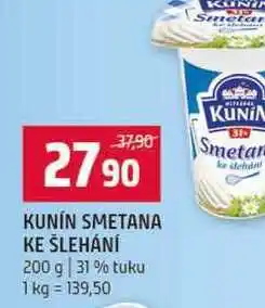 Terno KUNÍN SMETANA KE ŠLEHÁNÍ 200 g 31% tuku nabídka