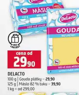 Terno DELACTO 100 g Gouda plátky 125 g Máslo 82% tuku nabídka