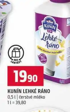 Terno KUNÍN LEHKÉ RÁNO 0,5l čerstvé mléko nabídka