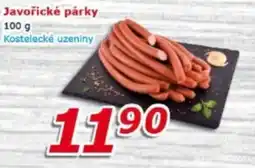 ESO MARKET Kostelecké uzeniny Javořické párky nabídka