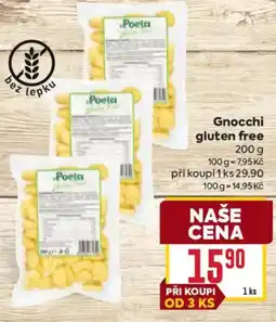 Billa Poeta gnocchi gluten free nabídka