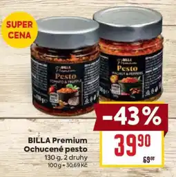 Billa Billa premium ochucené pesto nabídka