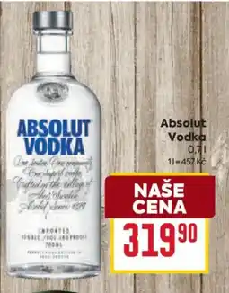 Billa Absolut Vodka nabídka
