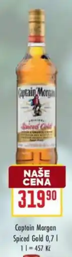 Billa Captain Morgan Spiced Gold nabídka