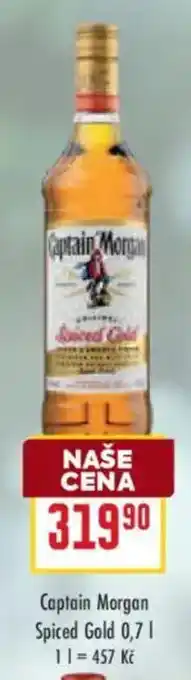 Billa Captain Morgan Spiced Gold nabídka